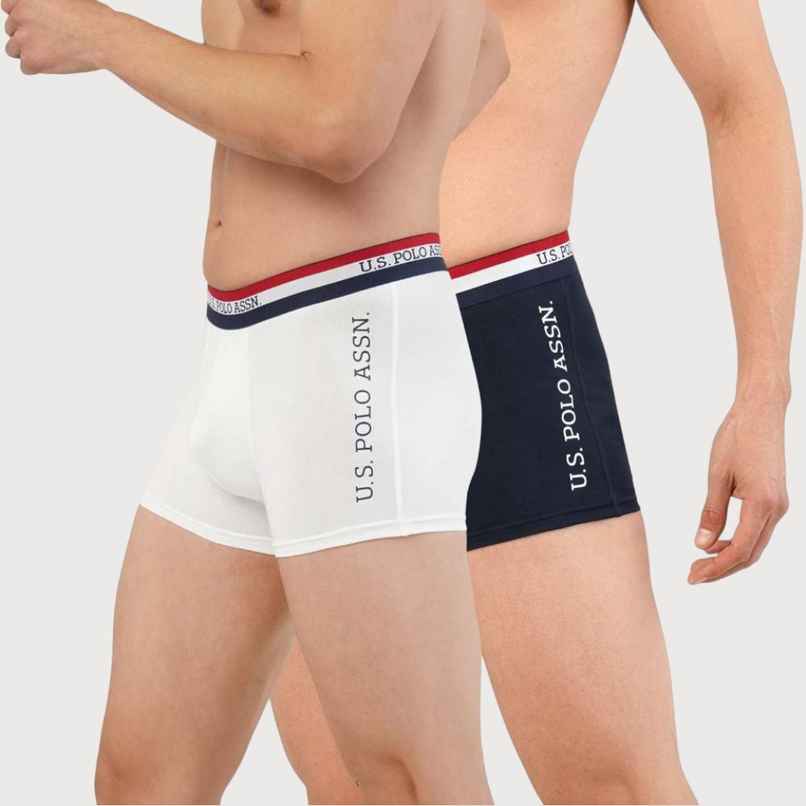U.S. Polo Assn. | Underwear Pack of 2 | XL | Trunks | ET002 | Navy and White