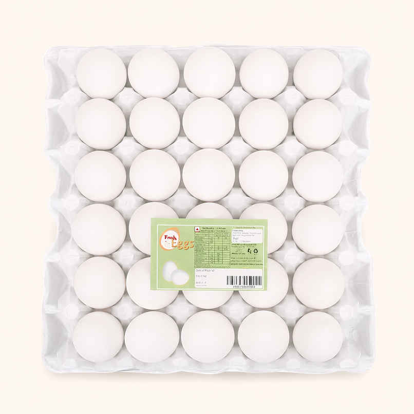 Fresh White Eggs