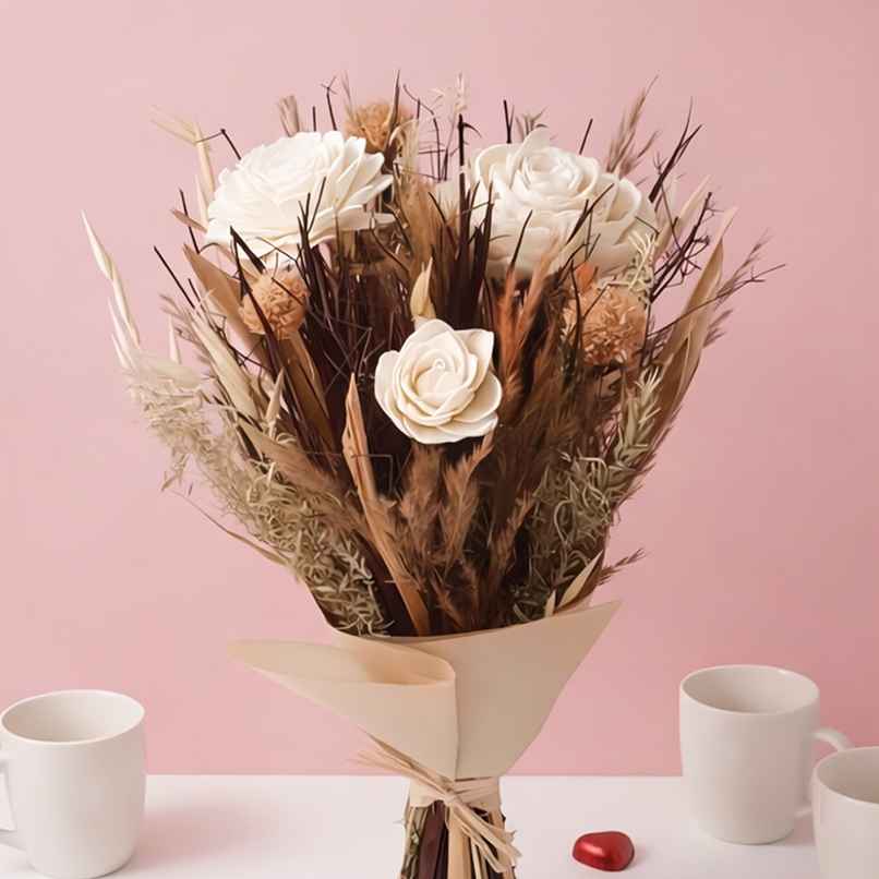 Autumn Whisper Natural Dried Flower Bouquet | Eternal Blooms Autumn Whisper Natural Dried Flower Bouquet | Eternal Blooms