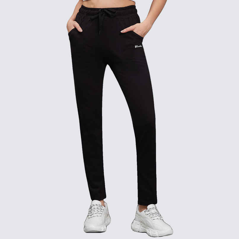 Blinkin Women's Cotton Pyjamas & Track Pants with Side Pockets | Black - 2XL