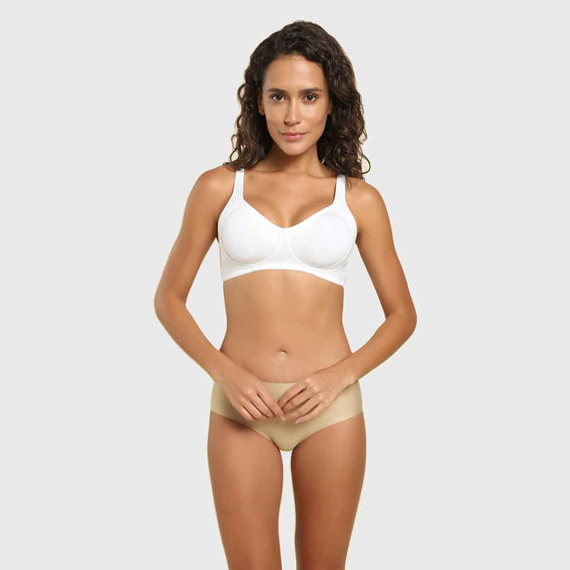 Van Heusen Women White Solid Side Support Panel No Spill Comfort Bra |32C