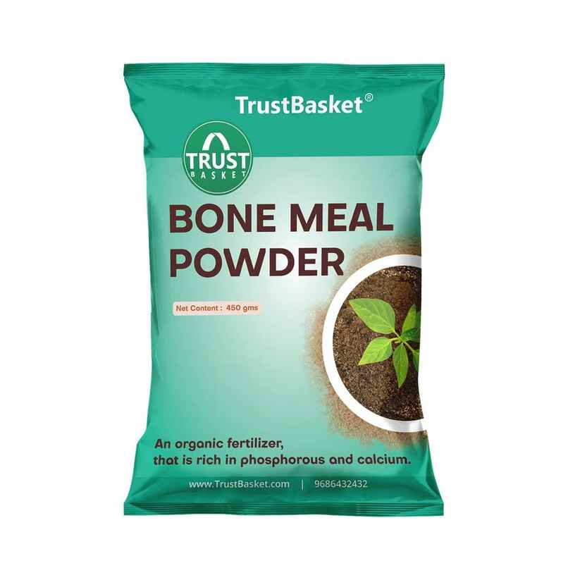 TrustBasket Bone Meal Fertilizer for Plants 450 Grams (Set of 1)