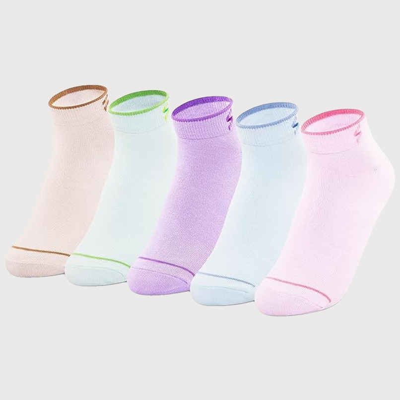 Supersox Women's Solid Combed Cotton Ankle Socks | Pastel - Free Size
