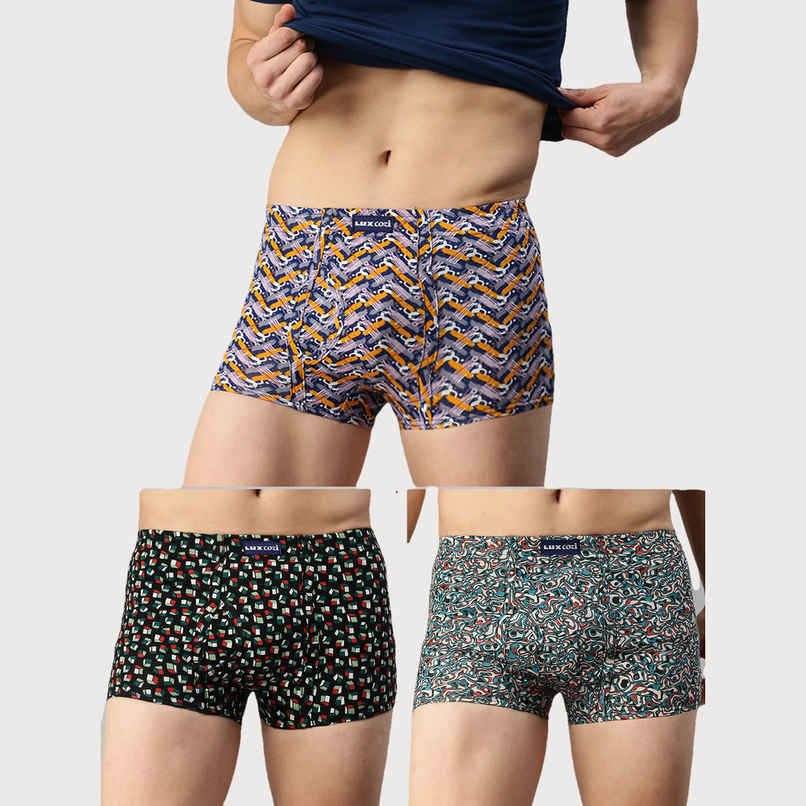 Lux Cozi Men's Printed Trunk | Assorted | 90 cm | Pack of 3