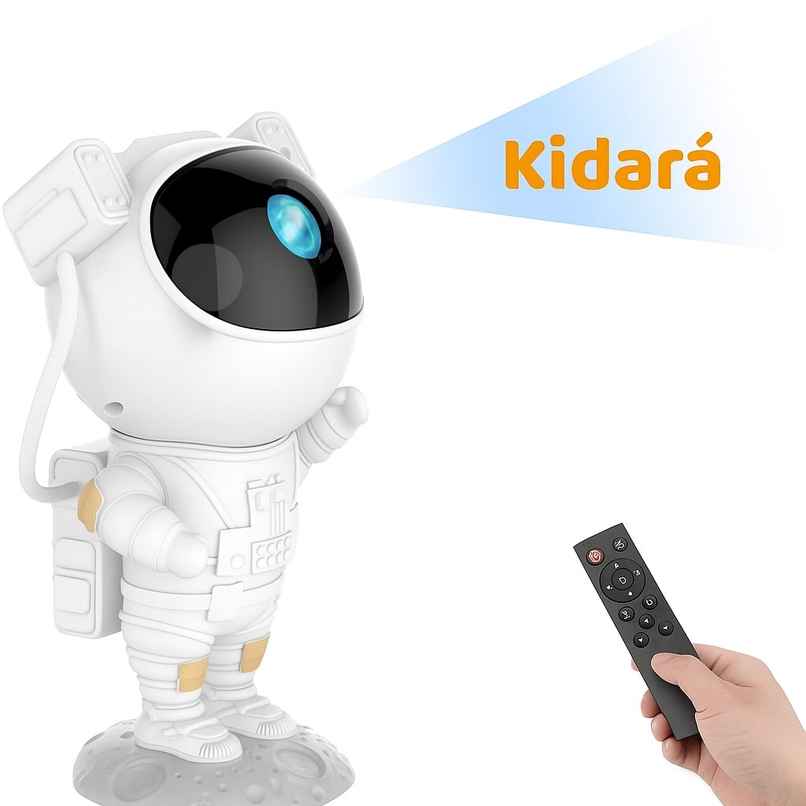 Kidara Astronaut Galaxy Projector Pro | Star Night Lamp For Kids | For Age 3+ | Pearl White
