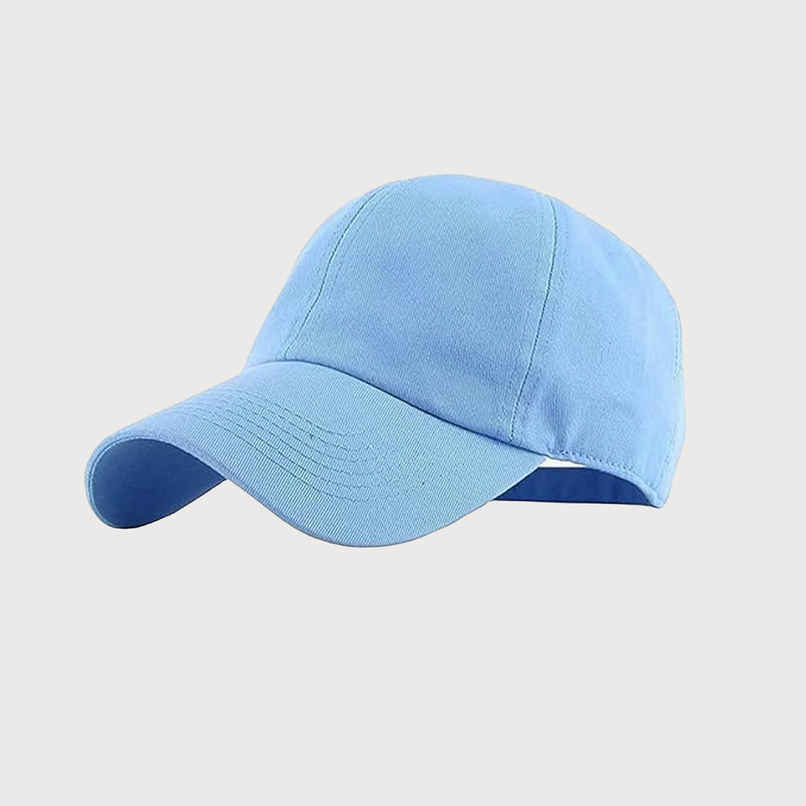 Infispace Pure Cotton Unisex Summer Sports Classic Cap Sky Blue Color
