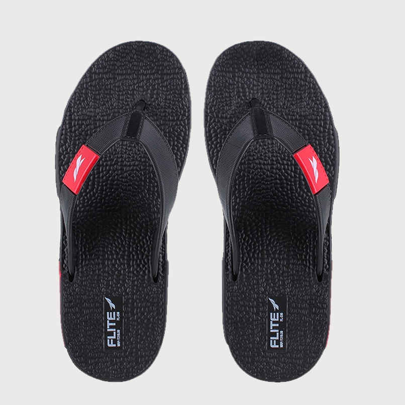 Flite Slippers FL-330 Black Red For Men | 7 UK