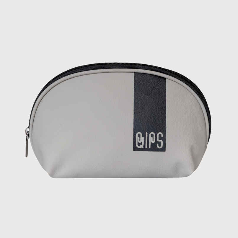 QIPS Unisex PU 6 L Travel Pouch | Light Grey