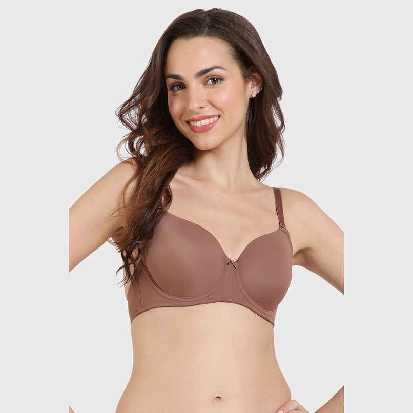 Zivame Women's Padded Wired 3/4Th Coverage T-shirt Bra | Nutmeg - 32D