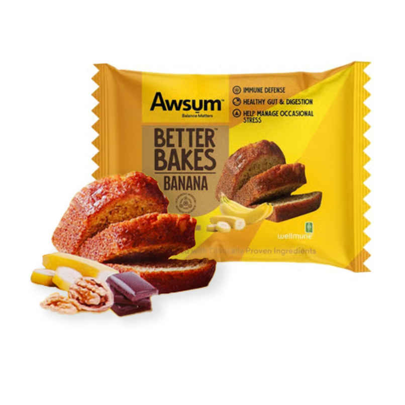 Awsum Better Bakes Banana Chocolate Eggless Cake | Bakery Delight