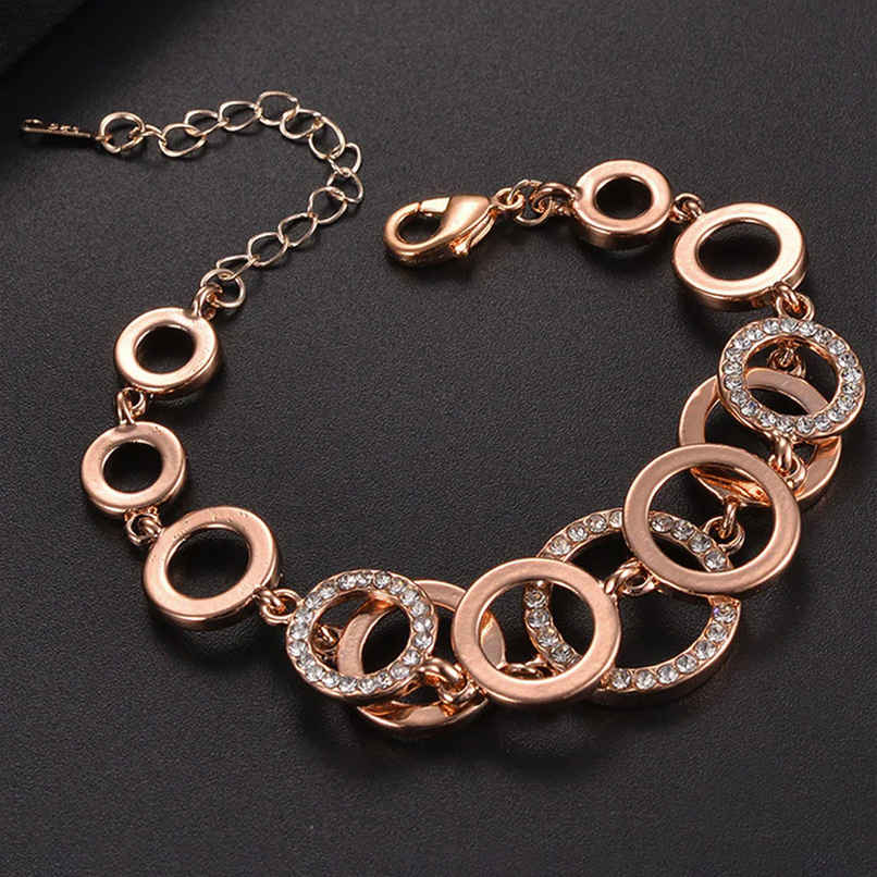 YouBella Stylish Party Wear Jewellery Gold Plated Charm Bracelet for Women