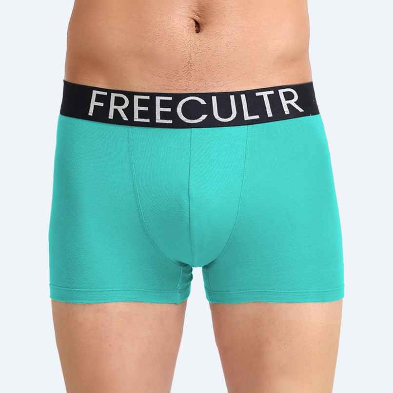 Freecultr Men's Underwear Organic Cotton Trunk - Pack of 1 Holly Green - XL