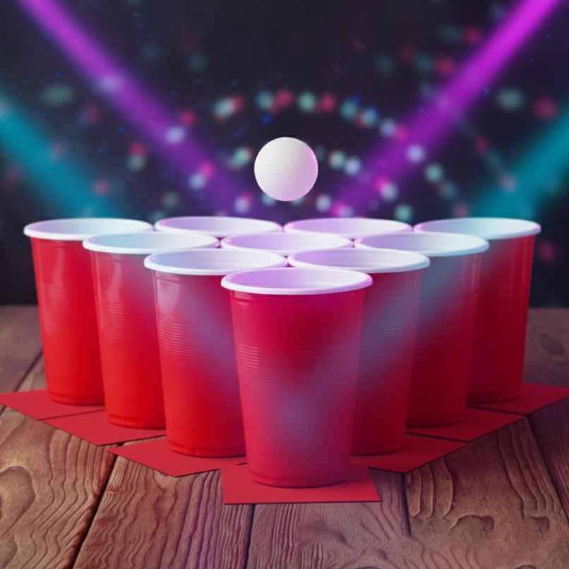 Beer Pong Glasses and Cards Set | 20 Glasses and 20 Dares | Party Needs | Propcon
