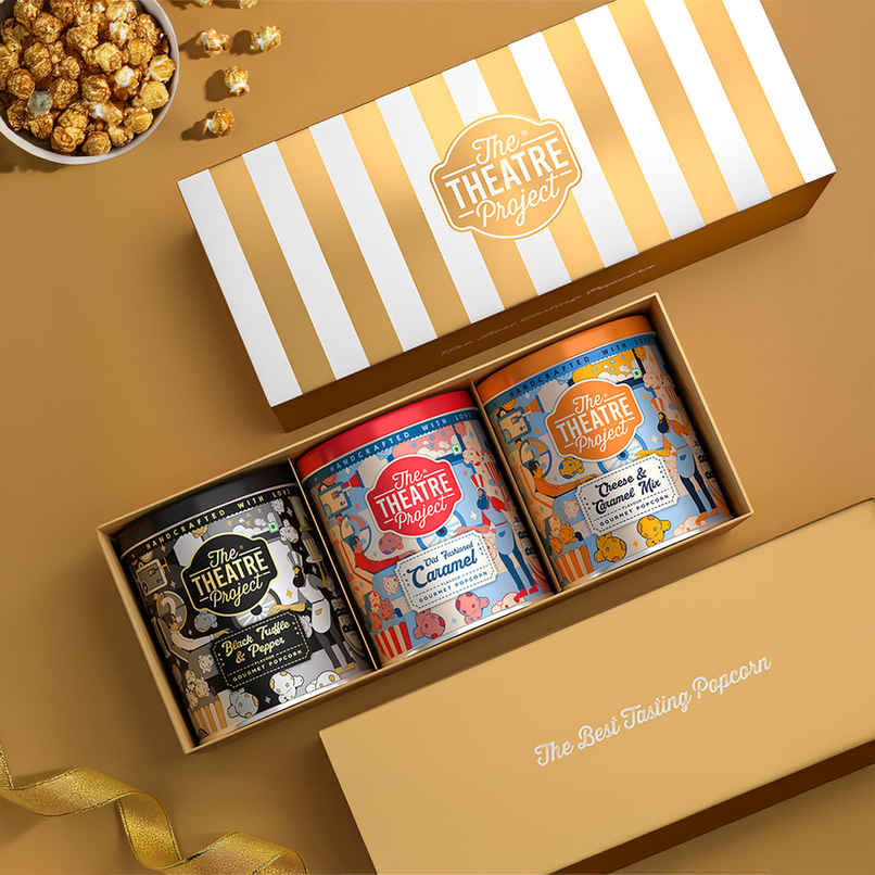TTP Popcorn Golden | Cheese Caramel, Black Truffle & Caramel | Assorted