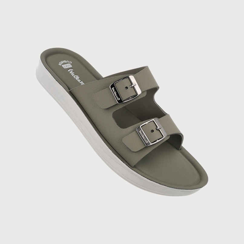 Walkaroo Women's Daily Wear Comfort Sandals - WL7554 Olive | UK5