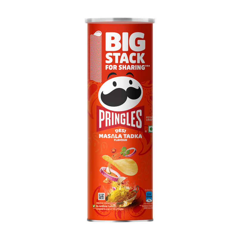 Pringles Potato Chips Desi Masala Tadka Flavour Pringles Potato Chips Desi Masala Tadka Flavour