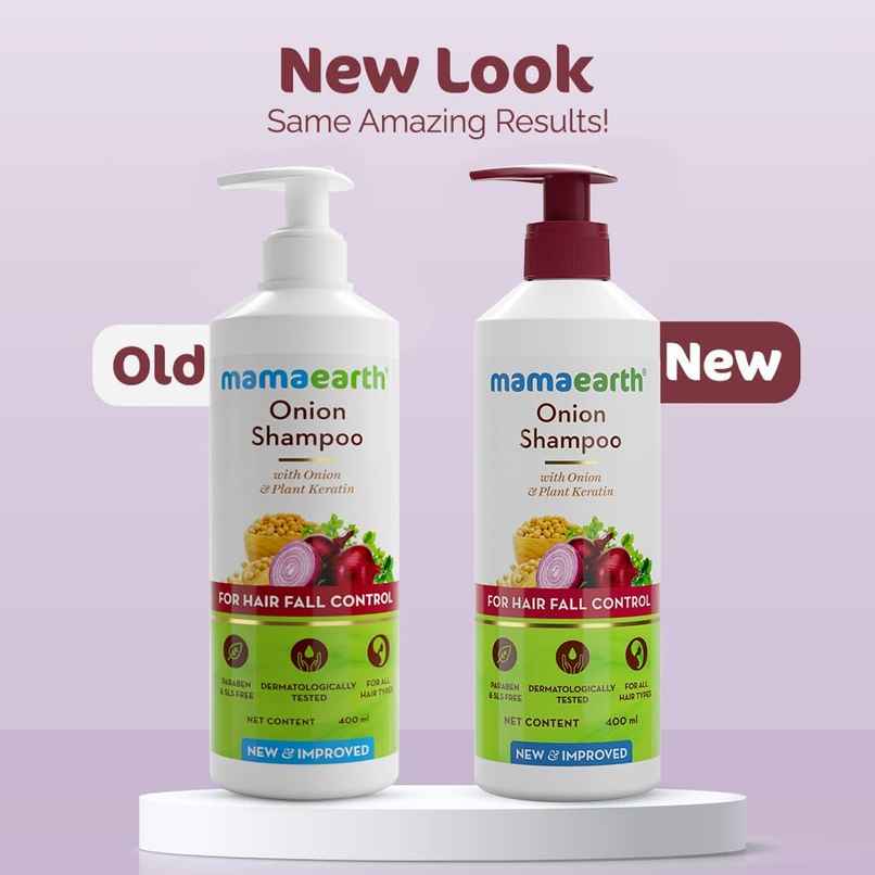 Mamaearth Onion Shampoo For Hair Fall Control & Hair Growth With Onion & Plant Keratin