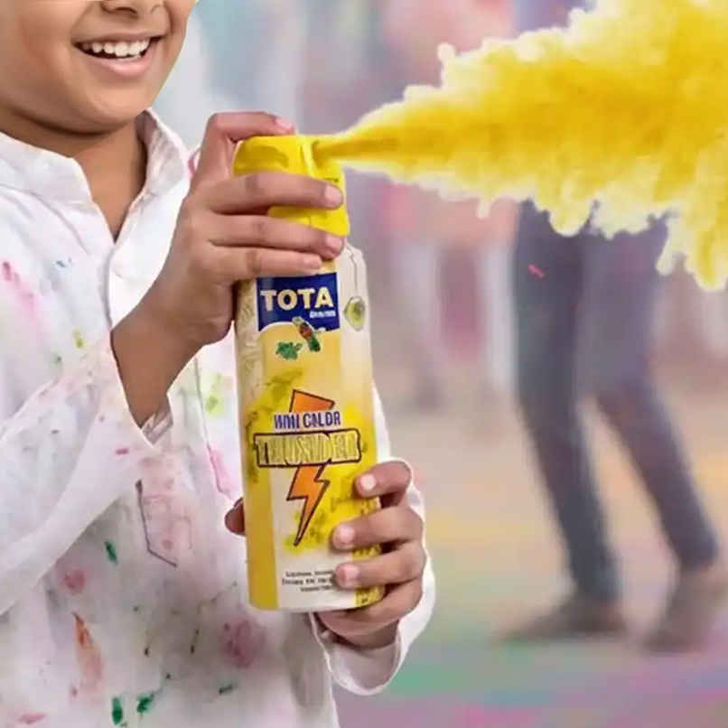 Mini Thunder Yellow | Cylinder Spray | Tota Mini Thunder Yellow | Cylinder Spray | Tota