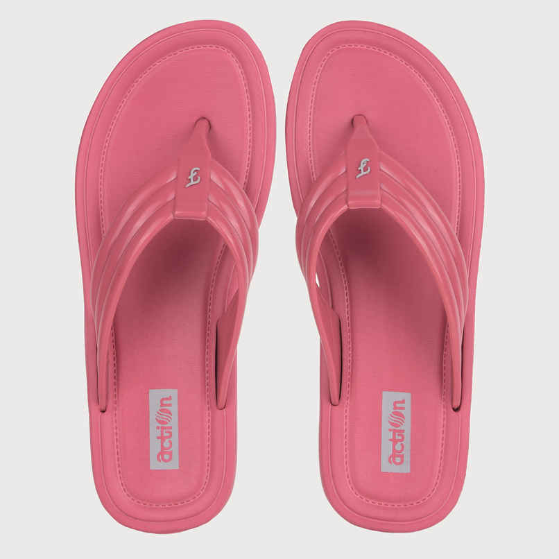 Action Women's Hran-61 | Super Soft & Commtable Slippers | Daily Wear Slippers | Onion Pink - UK 6
