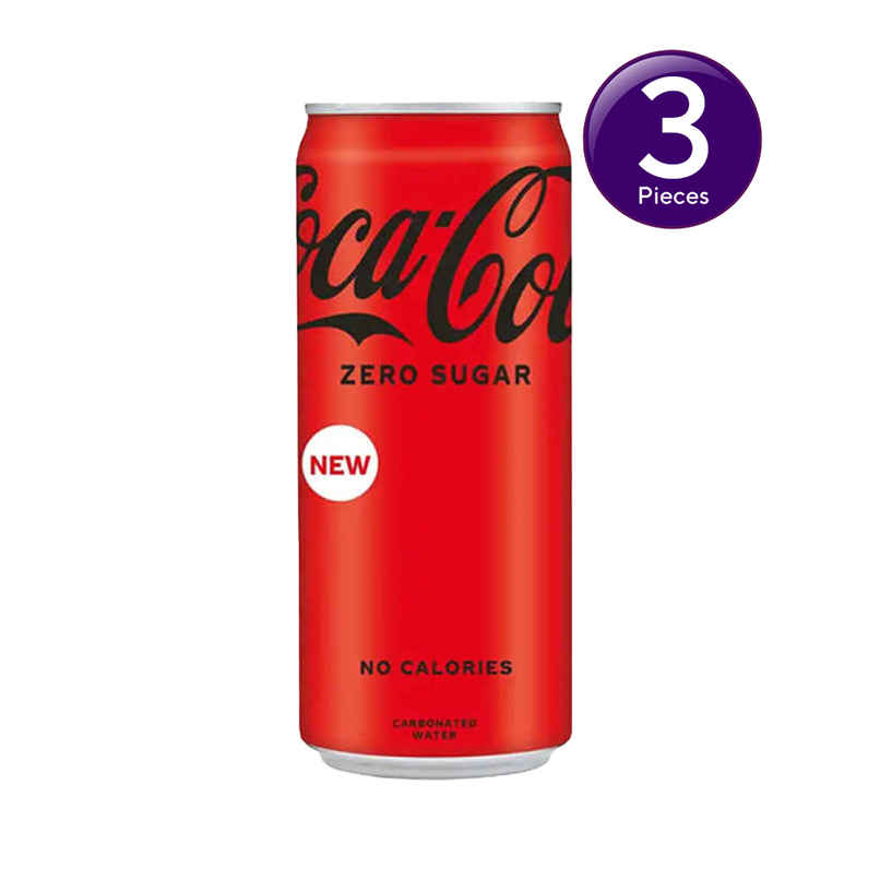 Coke Zero Cola Diet Soft Drink Can Combo