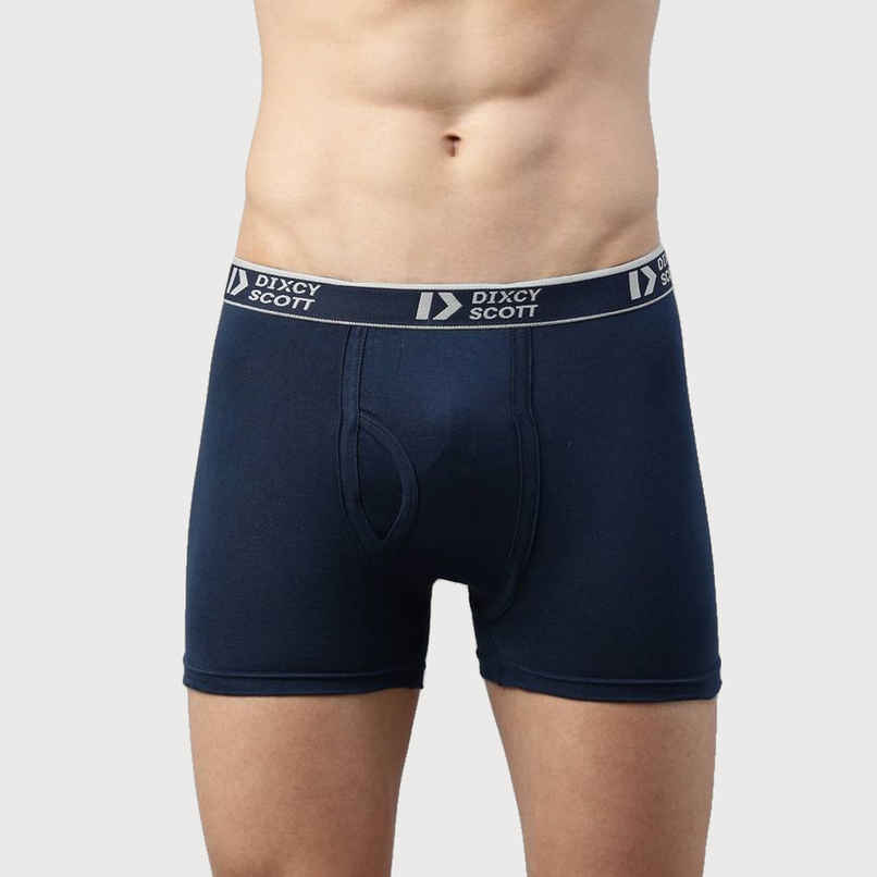 Dixcy Scott Originals MenS Long Cross Trunk Fit Solid Innerwear Outer Elastic Multicolor-Pack Of 3