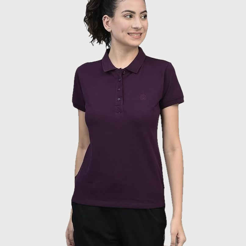 Dollar Women Polo T-shirt - Purple | Premium Cotton | XL