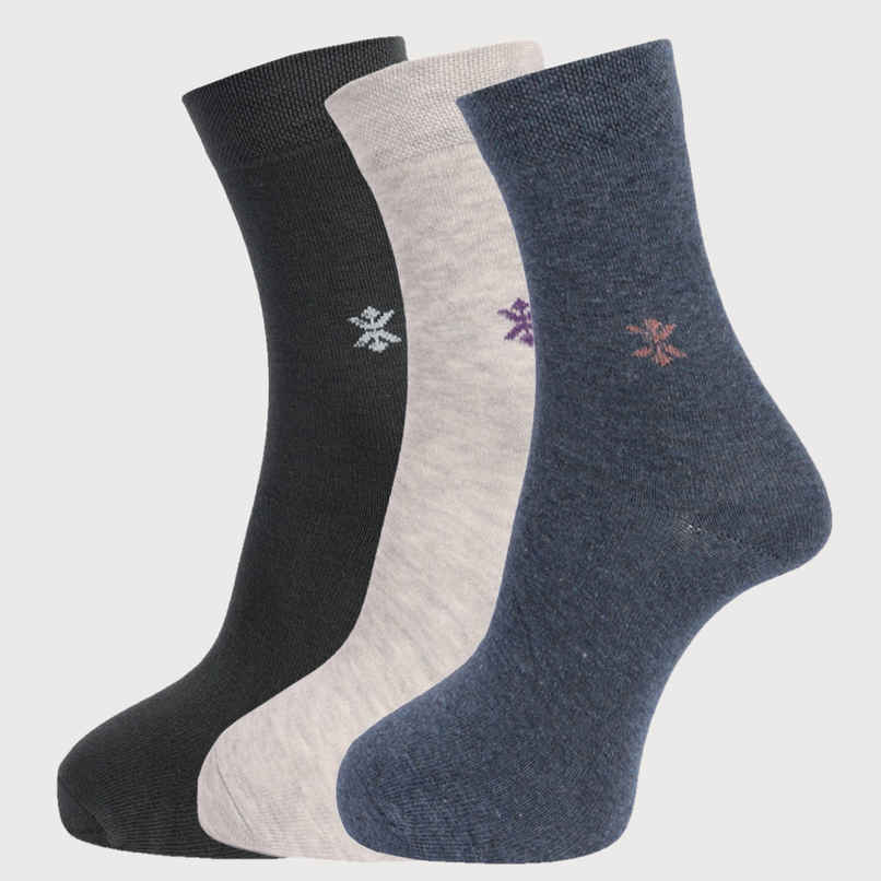 Dollar Men's Cotton Calf Length Socks | Assorted - Free Size