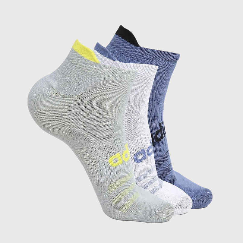 Adidas Men's Patterned Low Cut Socks | AD-0588-FS0127 | White & Blue Adidas Men's Patterned Low Cut Socks | AD-0588-FS0127 | White & Blue