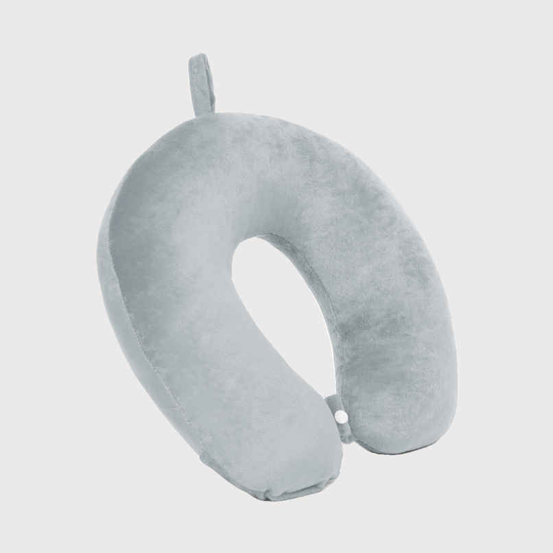 Kaaytee Premium Travel Neck Pillow Comfortable Headrest & Neck Support Cushion | Grey