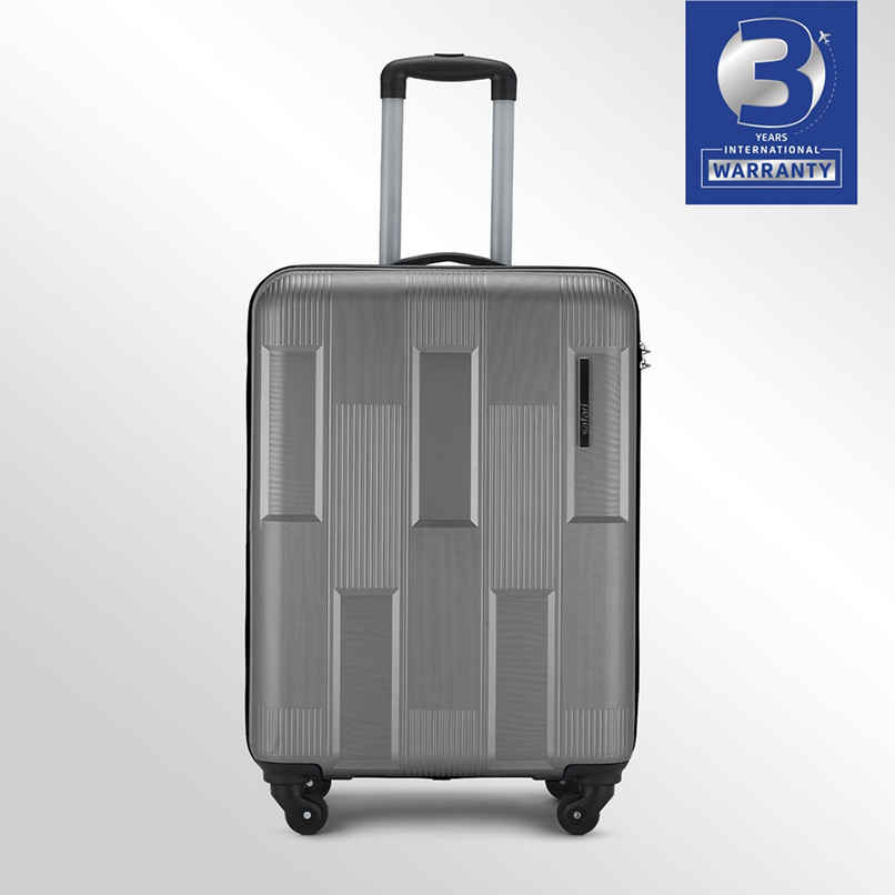 Safari Solid PP 105 L Telescopic Cabin Trolley Bag | Dark Grey 