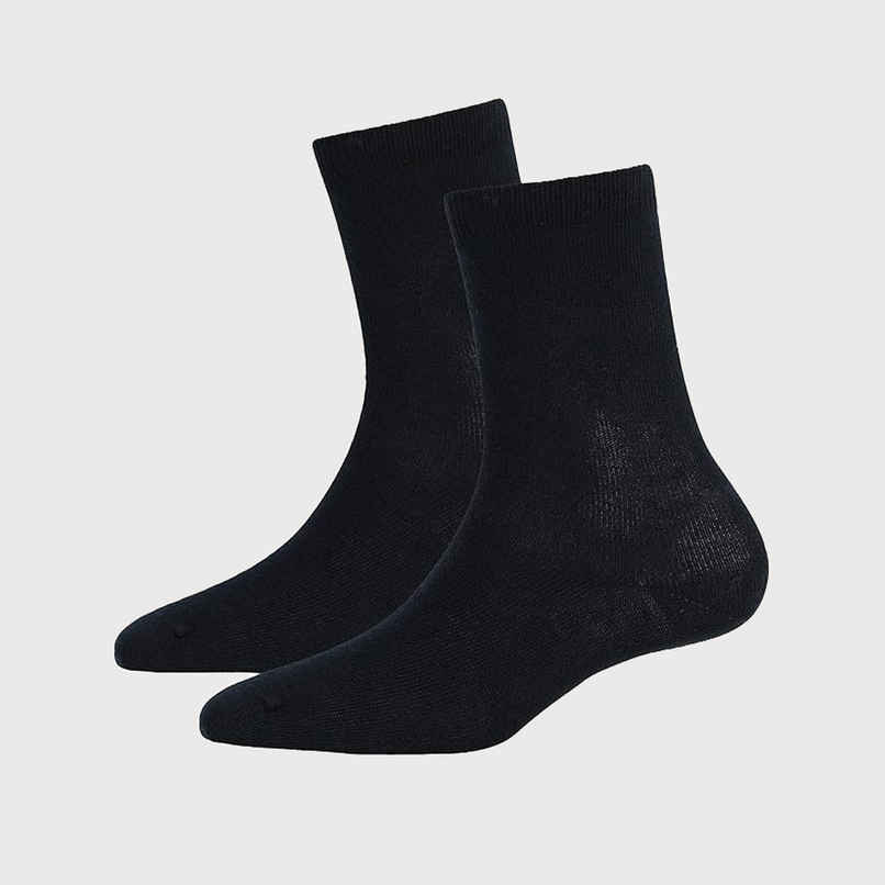 Jockey Unisex Kid's Solid Cotton Calf Socks | Black | 7 - 8 years