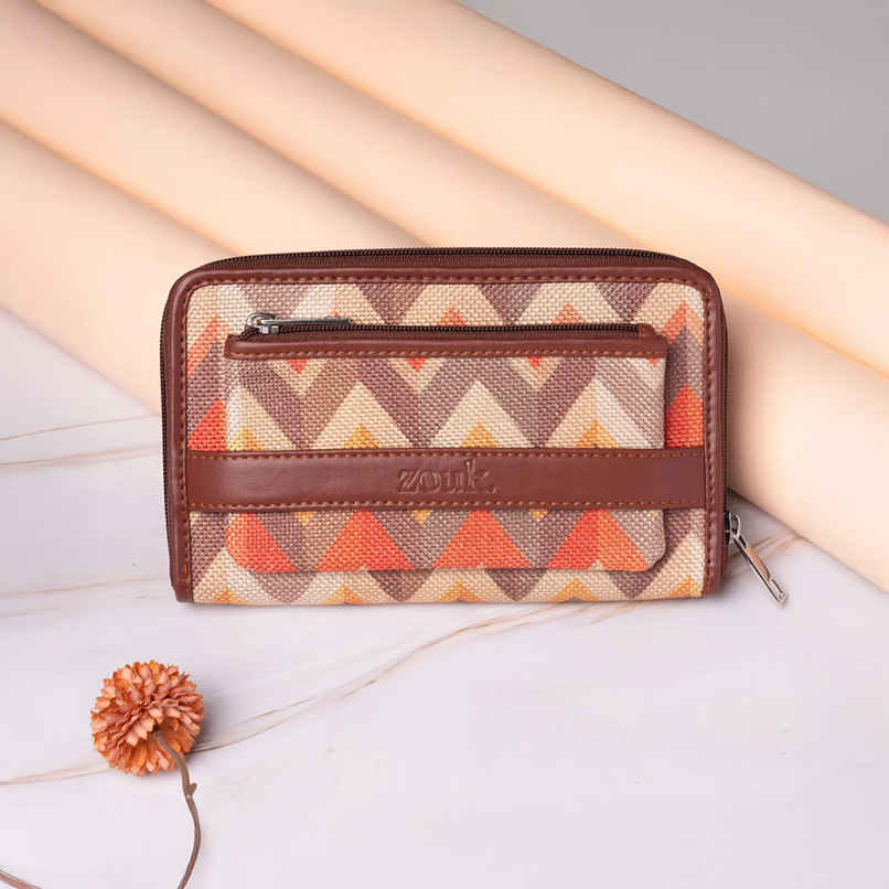 Zouk Tidal Wave Classic Zipper Wallet (CFC) - Orange Zouk Tidal Wave Classic Zipper Wallet (CFC) - Orange