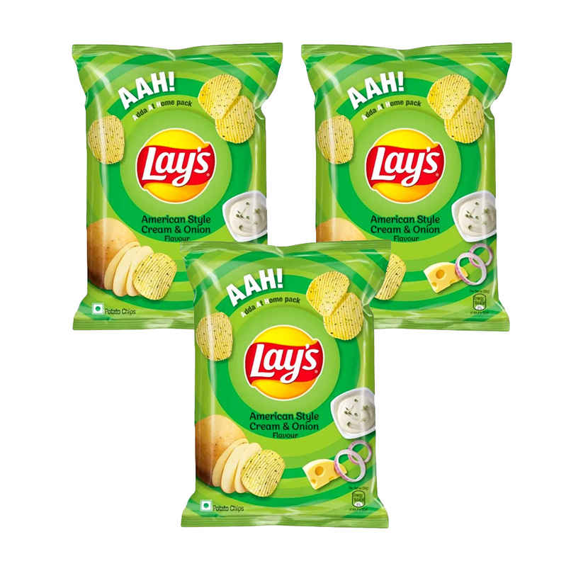 Lay's American Cream & Onion Potato Chips Combo Lay's American Cream & Onion Potato Chips Combo
