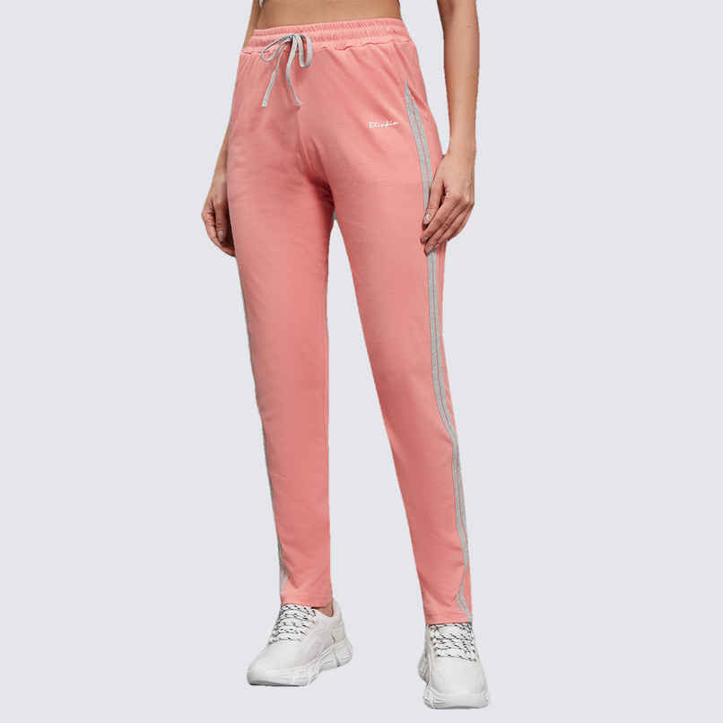 Women's Relaxed Fit High Waist Striped Track Pant
