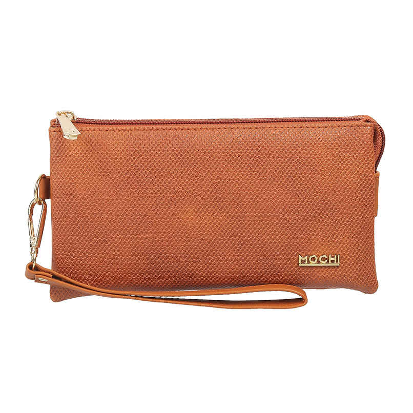 Mochi Tan Synthetic Wallet for Women | 95-7660-23 Mochi Tan Synthetic Wallet for Women | 95-7660-23