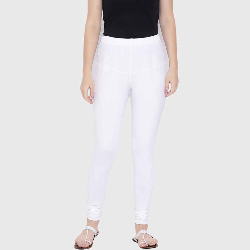 Rupa Softline Women's Churidar Leggings Style 1001 White -Free Size