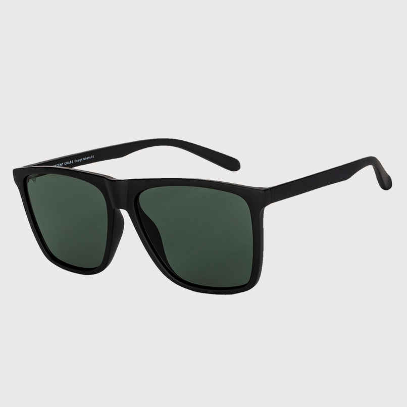 Vincent Chase By Lenskart Athleisure | Polarized Sunglasses | Square | Large-145mm | Black-Green