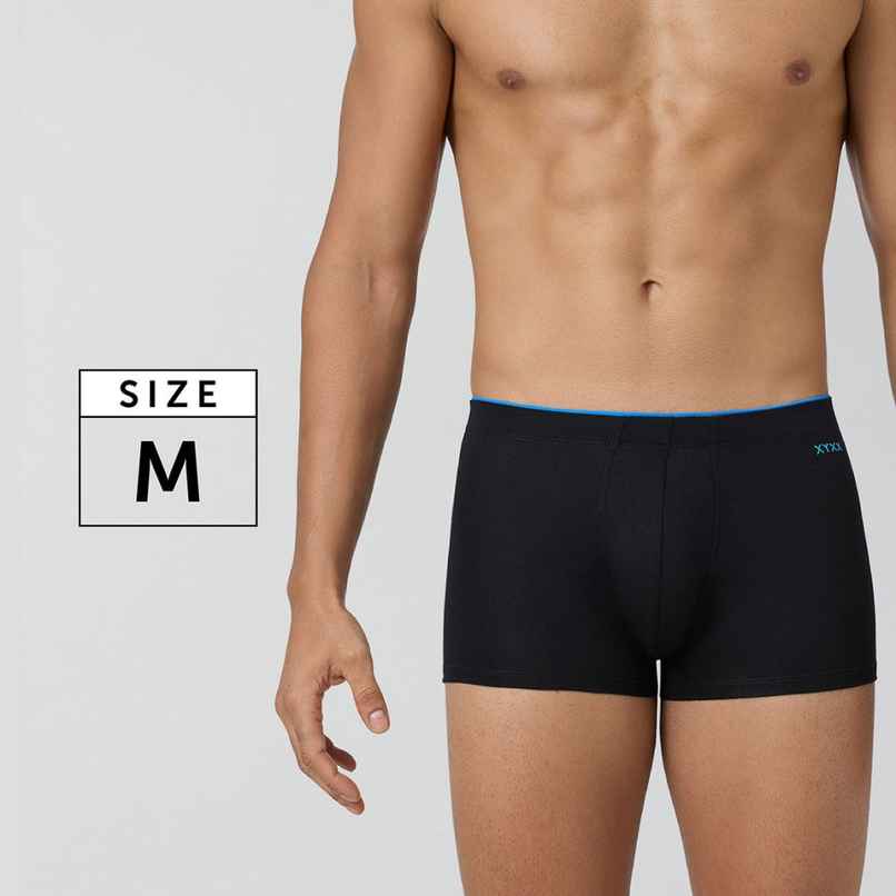 XYXX Men's Uno Modal Solid Trunks Pack of 1, Black| M XYXX Men's Uno Modal Solid Trunks Pack of 1, Black| M