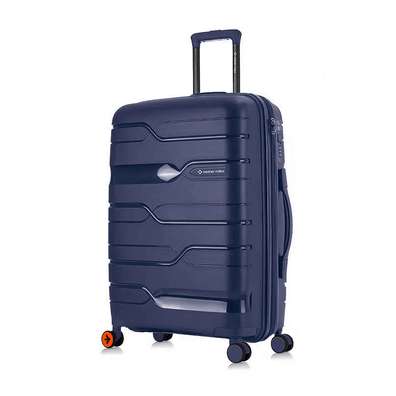 Nasher Miles Paris Check-In Hardside Polypropylene 28 Inch-75 cm Trolley Bag- Navy Blue