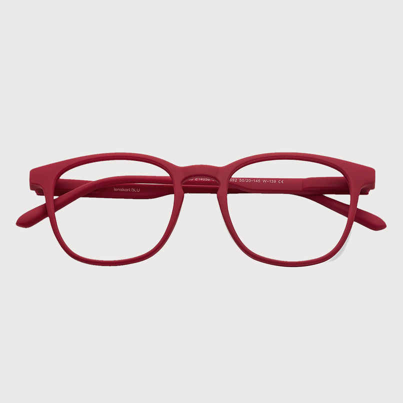 Lenskart Hustlr Unisex Computer Glasses | Monza Red - M