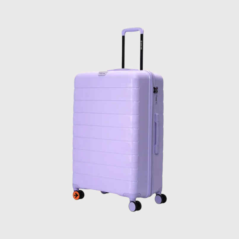 Nasher Miles Vienna Check-In Hard Sided Polypropylene 28 Inch|75 cm Trolley Bag - Purple