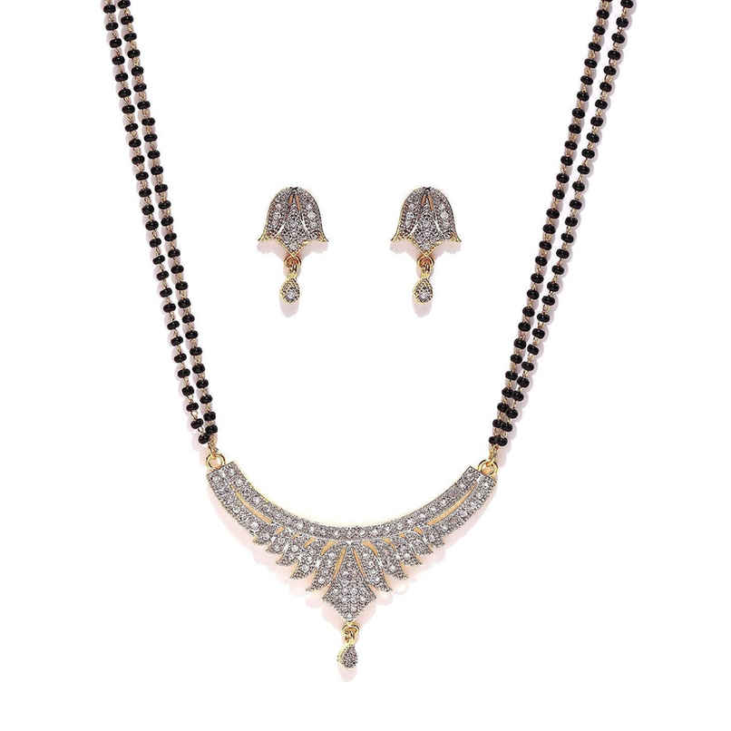 YouBella Latest Traditional Jewellery Gold Plated Mangalsutra for Women (YBMS - 10007)