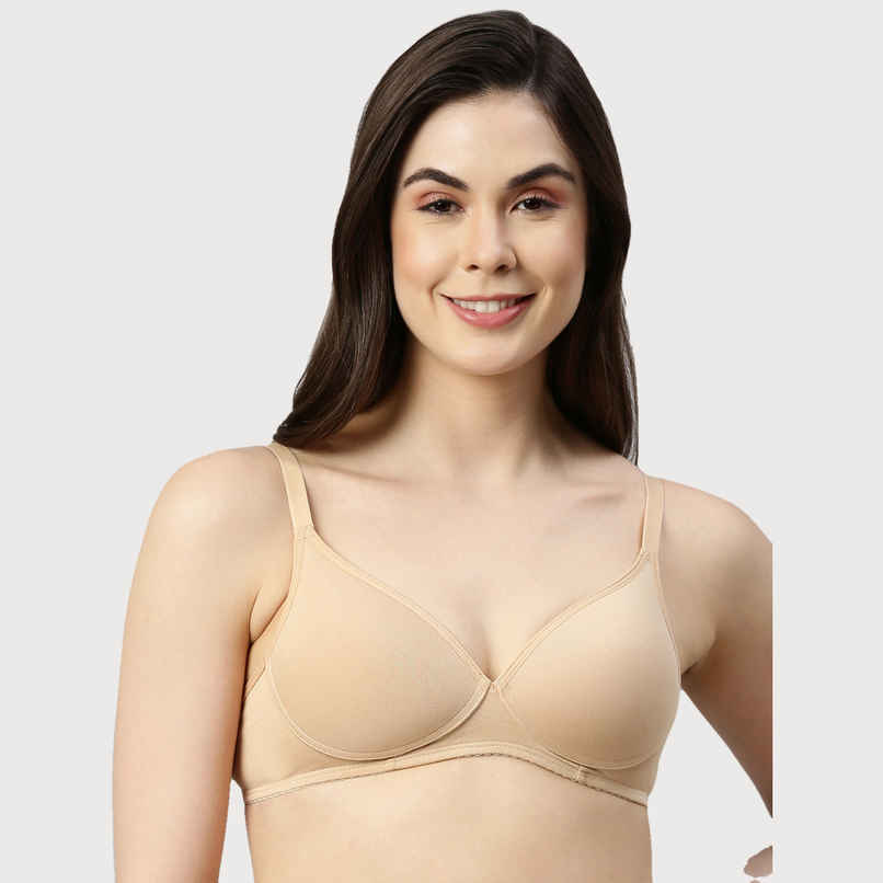 Enamor Women's A039 Perfect Coverage Cotton T-shirt Bra|Padded|Wirefree | Skin-38D