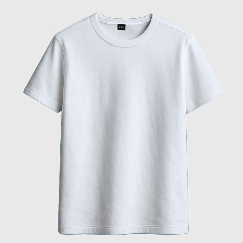EQL Unisex Select Cotton Lycra T-Shirt | White - L EQL Unisex Select Cotton Lycra T-Shirt | White - L