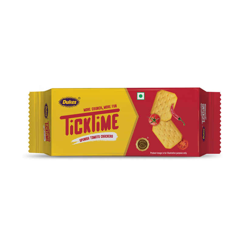 Dukes Ticktime Spanish Tomato Chips Flavoured Cracker Biscuits | Chips of Biscuits