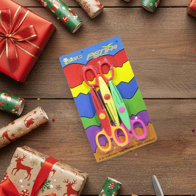 Art and Craft Zig zag Paper Shaper Scissor, Assorted Color Art and Craft Zig zag Paper Shaper Scissor, Assorted Color