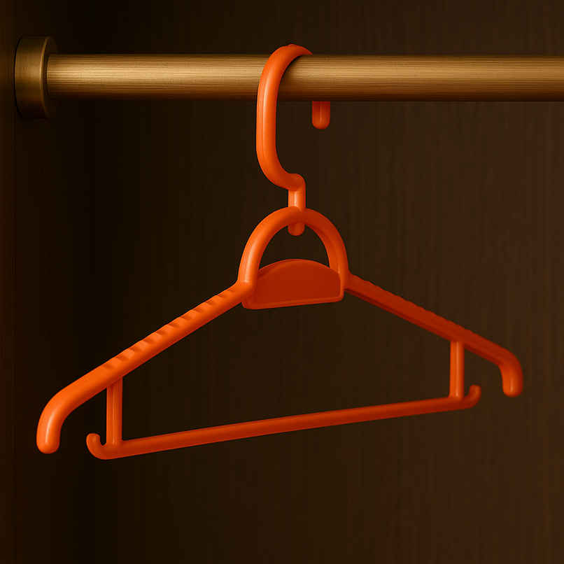 Sinco Elita Plastic Cloth Hanger - Pack of 3 pcs - Orange Sinco Elita Plastic Cloth Hanger - Pack of 3 pcs - Orange