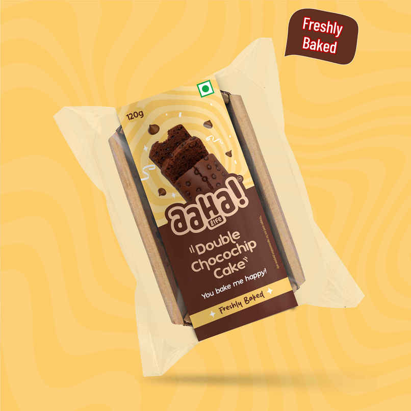 Aaha Life Fresh Double Chocochip Cake | Eggless