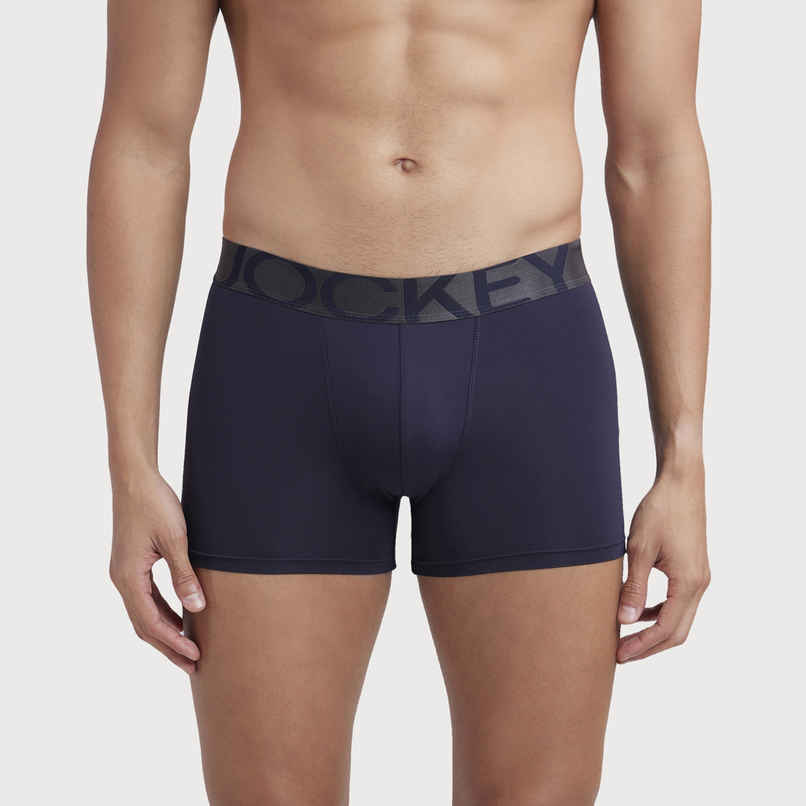 Jockey IC28 Men's Tactel Microfiber Elastane Stretch Underwear Solid Trunk | Navy-L Jockey IC28 Men's Tactel Microfiber Elastane Stretch Underwear Solid Trunk | Navy-L