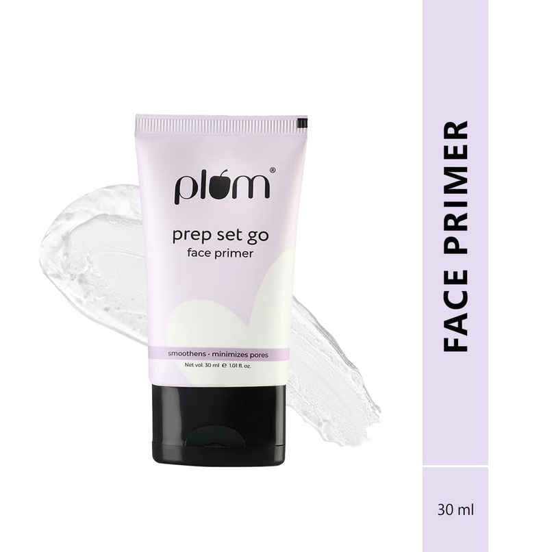 Plum Prep Set Go Face Primer - Lightweight Minimises Pores Smoothens Skin